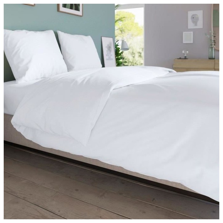 Drap housse DODO - 90x190 cm - Coton - Coutil 32 cm - Blanc