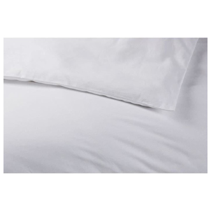 Housse de couette DODO - 260x240 cm - Coton - Antibactérien - Blanc