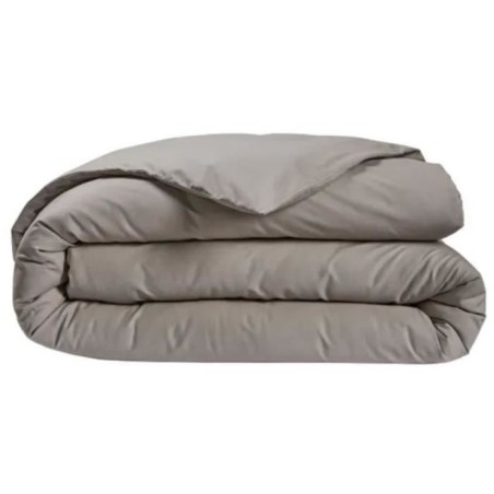 DODO - Housse de couette - 240x220 cm - Coton - Antibactérien - Taupe