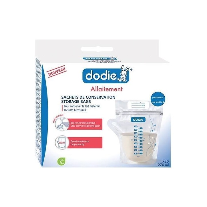 Dodie Allaitement Sachets de Conservation 20 sachets Dodie Allaitement Sachets de Conservation 20 sachets