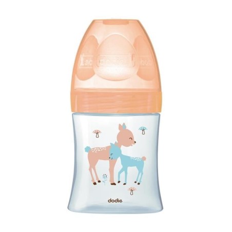 Dodie Biberon Sensation+ Anti-Coliques en Verre +0m Beige Biche 150ml