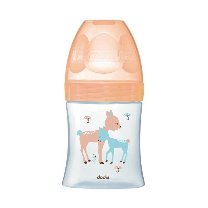 Dodie Biberon Sensation+ Anti-Coliques en Verre +0m Beige Biche 150ml Dodie Biberon Sensation+ Anti-Coliques en Verre +0m Beige Biche 150ml