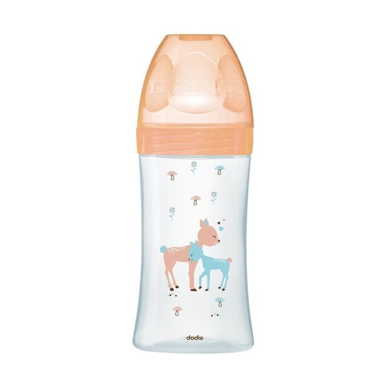 Dodie Biberon Sensation+ Anti-Coliques en Verre +0m Beige Biche 270ml Dodie Biberon Sensation+ Anti-Coliques en Verre +0m Beige Biche 270ml