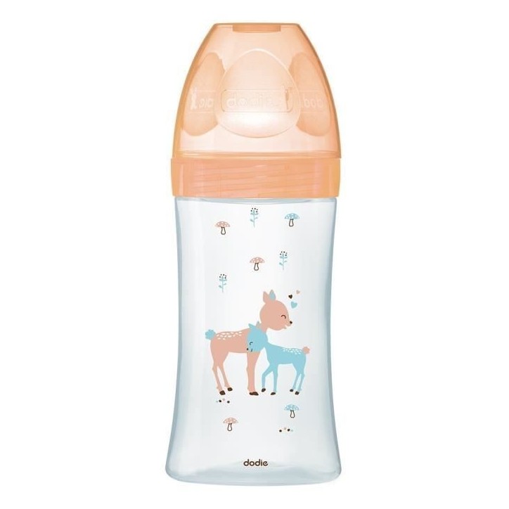 Dodie Biberon Sensation+ Anti-Coliques en Verre +0m Beige Biche 270ml Dodie Biberon Sensation+ Anti-Coliques en Verre +0m Beige Biche 270ml