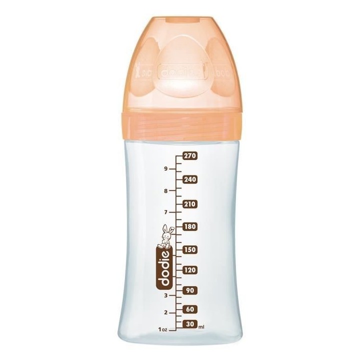 Dodie Biberon Sensation+ Anti-Coliques en Verre +0m Beige Biche 270ml Dodie Biberon Sensation+ Anti-Coliques en Verre +0m Beige Biche 270ml