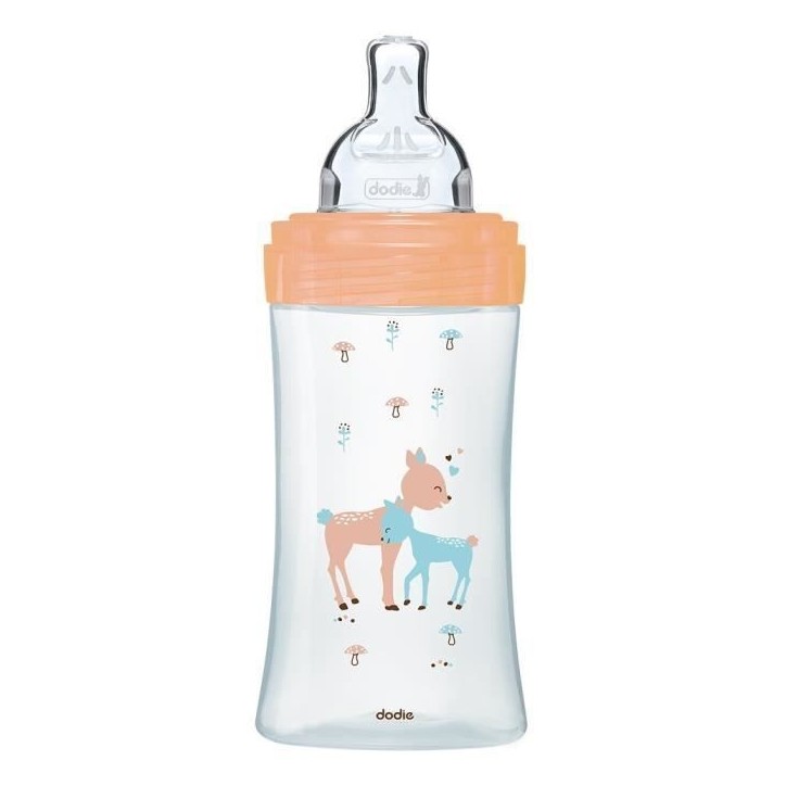 Dodie Biberon Sensation+ Anti-Coliques en Verre +0m Beige Biche 270ml Dodie Biberon Sensation+ Anti-Coliques en Verre +0m Beige Biche 270ml