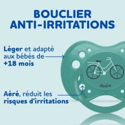 Sucettes Anatomiques DODIE - Bébé Ours - Lot de 3 - +18 mois - Rési