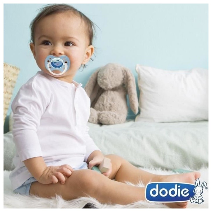 Sucettes Anatomiques DODIE - Bébé Ours - Lot de 3 - +18 mois - Résistantes et Anti-irritations Sucettes Anatomiques DODIE - Bébé Ours - Lot de 3 - +18 mois - Résistantes et Anti-irritations