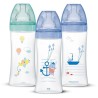 DODIE Lot de 3 Biberons Anti-Colique Sensation+ 330ml +6 Mois, Tétine
