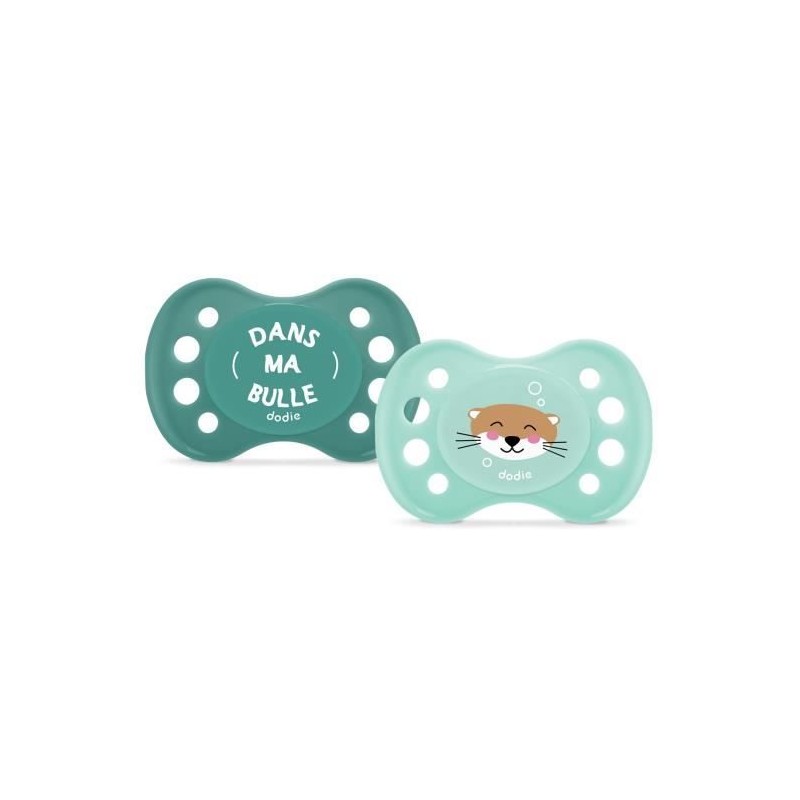 Duo sucettes anatomiques - DODIE - EDL A99 - 0/6 mois - Loutre Duo sucettes anatomiques - DODIE - EDL A99 - 0/6 mois - Loutre