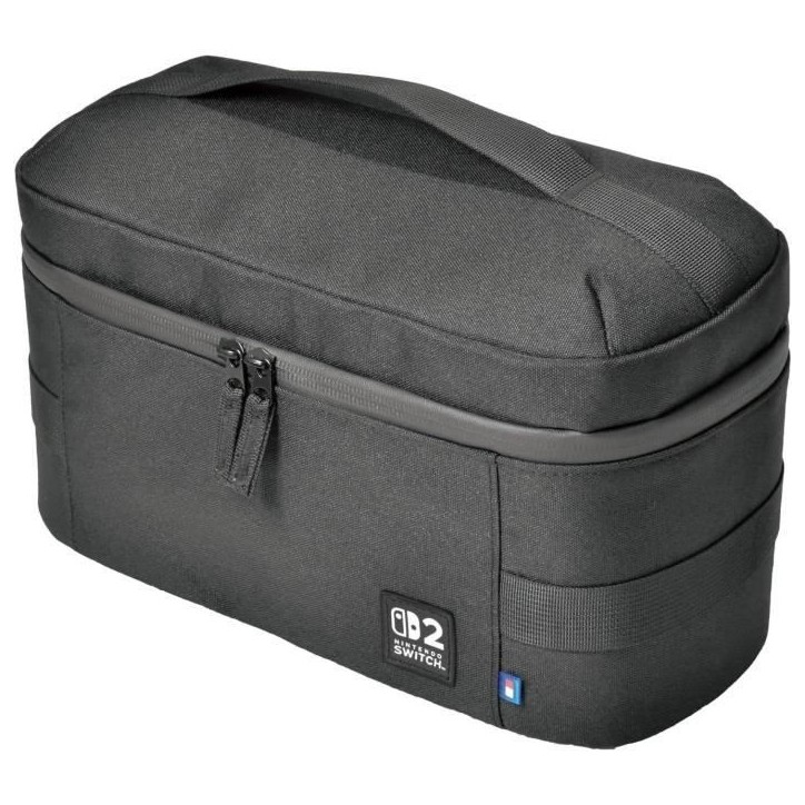 Sacoche compact tout-en-un de protection et transport - HORI - Nintendo Switch 2 - Rangement accessoires et jeux - Noir