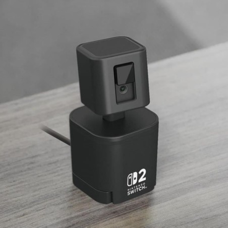 Caméra vidéo USB - HORI - Nintendo Switch 2 - Bras flexible et cache d'objectif - Noir
