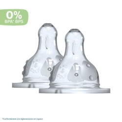 Dodie Biberon Initiation+ Anti-Coliques 3 Vitesses Tétine Ronde Col L