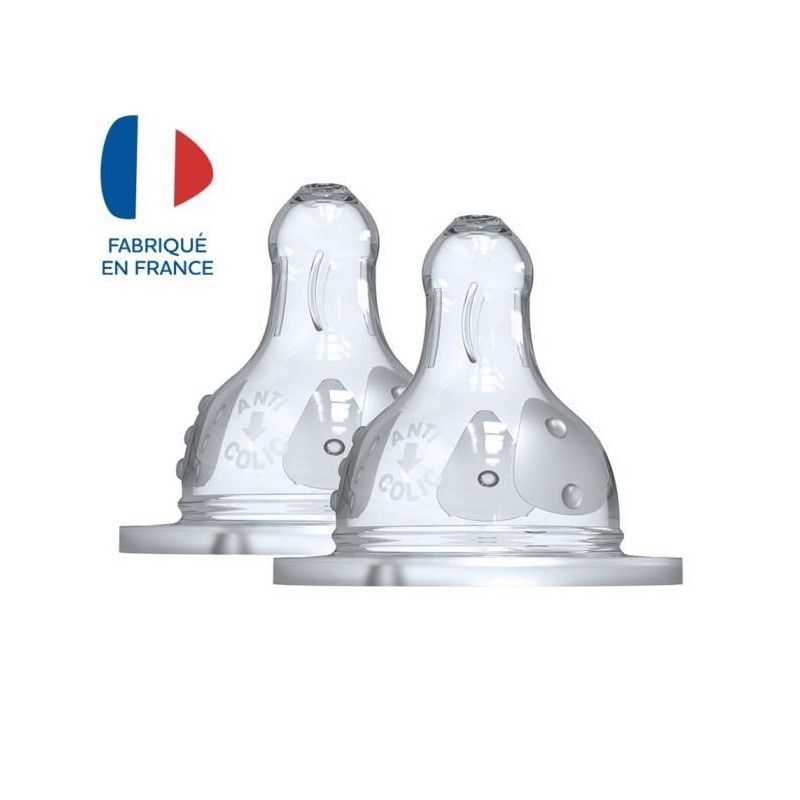 Dodie Biberon Initiation+ Anti-Coliques 3 Vitesses Tétine Ronde Col L