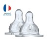Dodie Biberon Initiation+ Anti-Coliques 3 Vitesses Tétine Ronde Col L