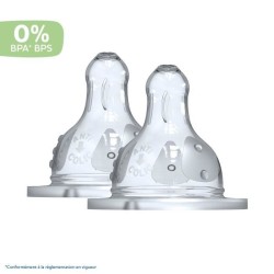 Dodie Biberon Initiation+ Anti-Coliques 3 Vitesses Tétine Ronde Col L