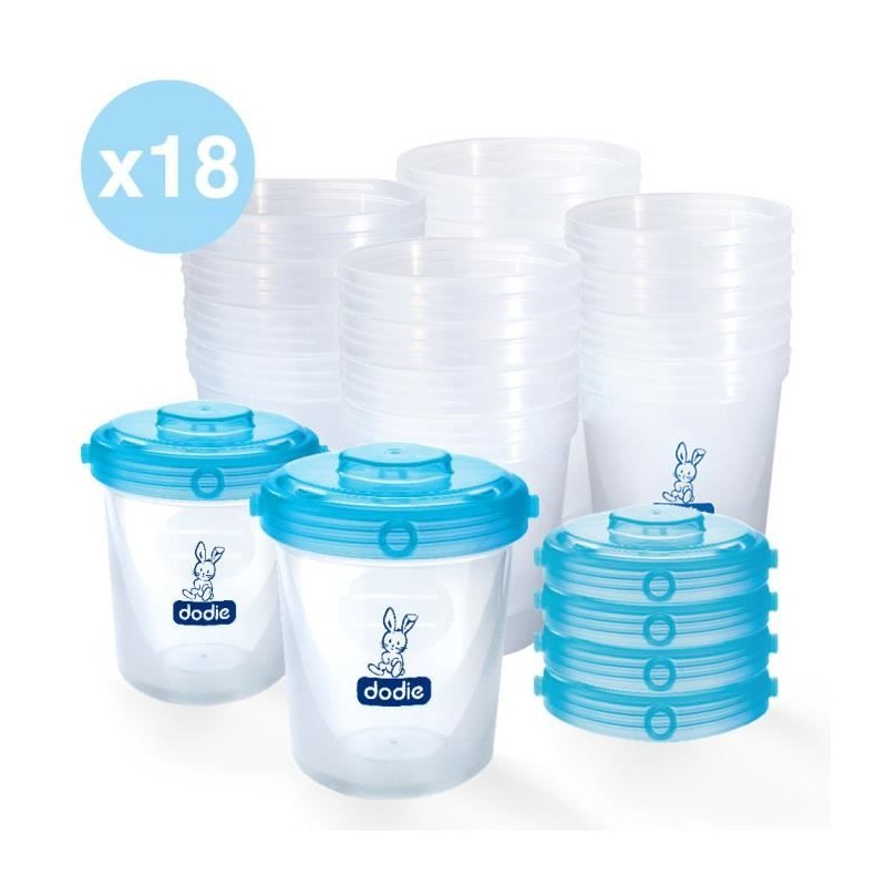 DODIE Lot de 18 pots repas DODIE Lot de 18 pots repas