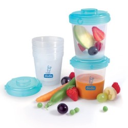 DODIE Lot de 18 pots repas