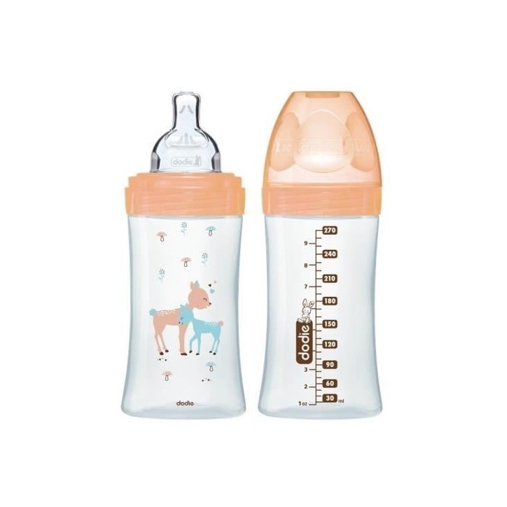 Coffret Biberon Verre Biche - Dodie - Triangle, Tétine Plate, Anti-Colique - 150ml et 270ml Coffret Biberon Verre Biche - Dodie - Triangle, Tétine Plate, Anti-Colique - 150ml et 270ml