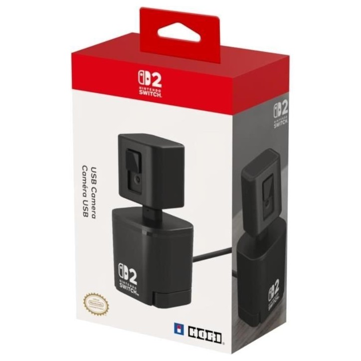 Caméra vidéo USB - HORI - Nintendo Switch 2 - Bras flexible et cache d'objectif - Noir Caméra vidéo USB - HORI - Nintendo Switch 2 - Bras flexible et cache d'objectif - Noir