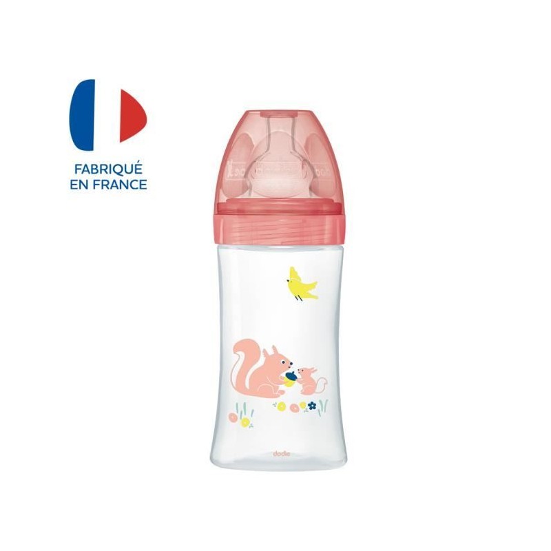 Dodie Biberon Sensation+ Anti-Coliques +0m Ecureuil 270ml Dodie Biberon Sensation+ Anti-Coliques +0m Ecureuil 270ml