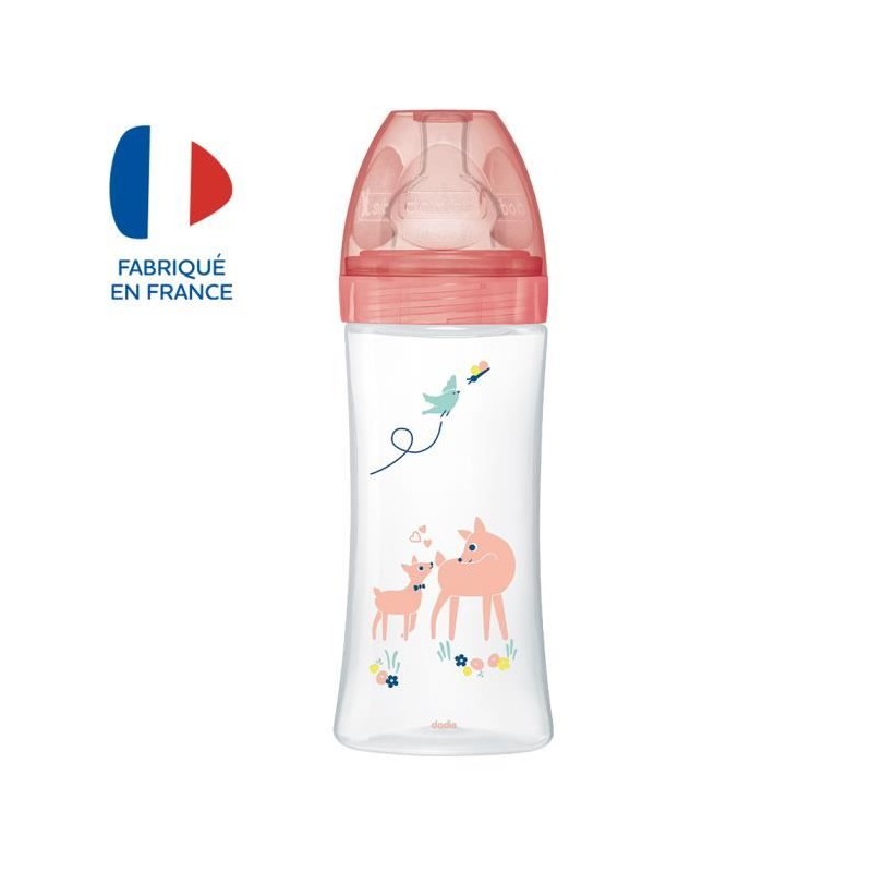 Dodie Biberon Sensation+ Anti-Coliques +6m Biche 330ml Dodie Biberon Sensation+ Anti-Coliques +6m Biche 330ml