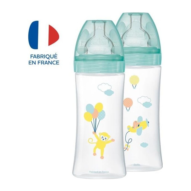 Dodie Biberon Sensation+ Anti-Coliques +6m Ballons Lot de 2 x 330ml Dodie Biberon Sensation+ Anti-Coliques +6m Ballons Lot de 2 x 330ml