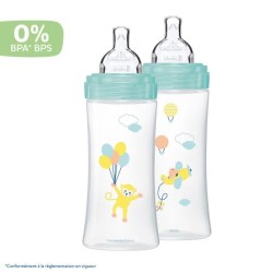 Dodie Biberon Sensation+ Anti-Coliques +6m Ballons Lot de 2 x 330ml