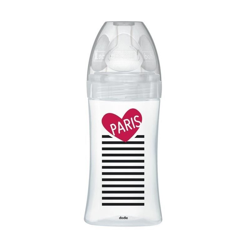Dodie Biberon Sensation+ Anti-Coliques en Verre +0m Paris 270ml Dodie Biberon Sensation+ Anti-Coliques en Verre +0m Paris 270ml