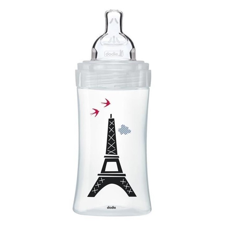Dodie Biberon Sensation+ Anti-Coliques en Verre +0m Paris 270ml Dodie Biberon Sensation+ Anti-Coliques en Verre +0m Paris 270ml