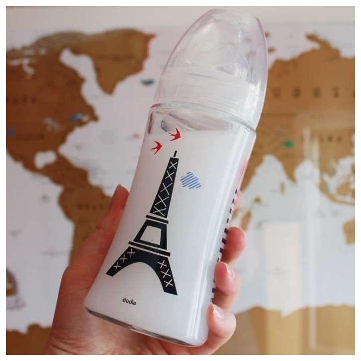 Dodie Biberon Sensation+ Anti-Coliques en Verre +0m Paris 270ml Dodie Biberon Sensation+ Anti-Coliques en Verre +0m Paris 270ml