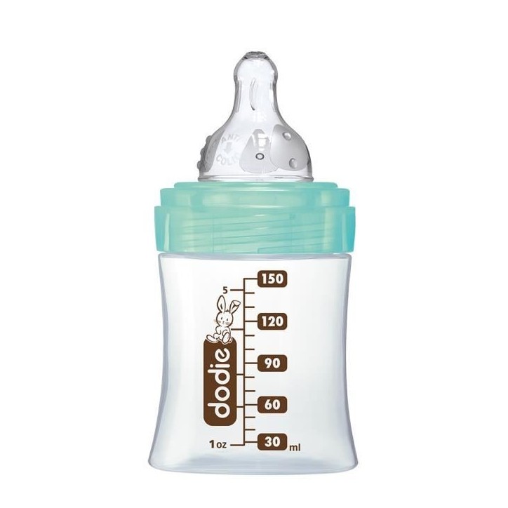 Dodie - Biberon Initiation+ Verre 150ml Vert Oiseaux Dodie - Biberon Initiation+ Verre 150ml Vert Oiseaux