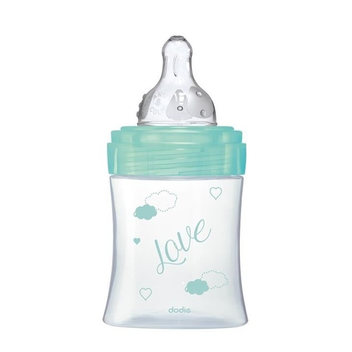 Dodie - Biberon Initiation+ Verre 150ml Vert Oiseaux Dodie - Biberon Initiation+ Verre 150ml Vert Oiseaux