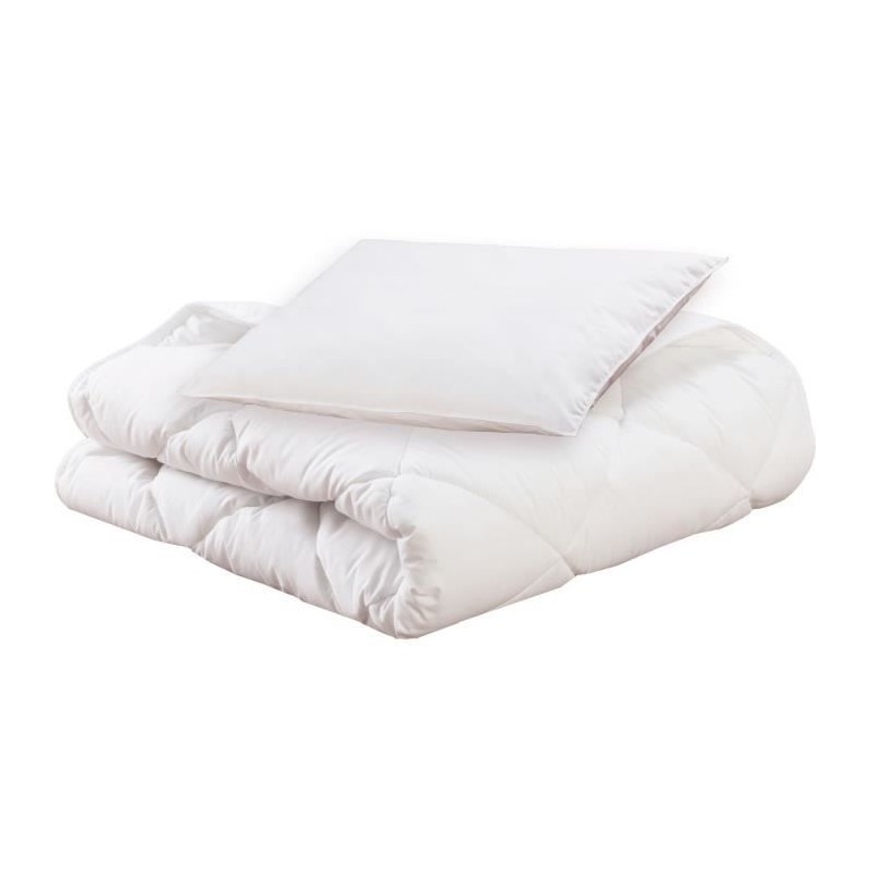 Pack bio Couette 100x140cm + oreiller 40x60cm - MON P'TIT DODO - Chaud