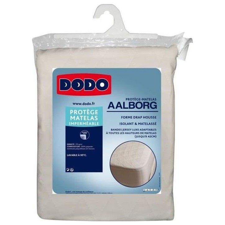 DODO Protege matelas Aalborg - Matelassé et imperméable - 160x200 cm