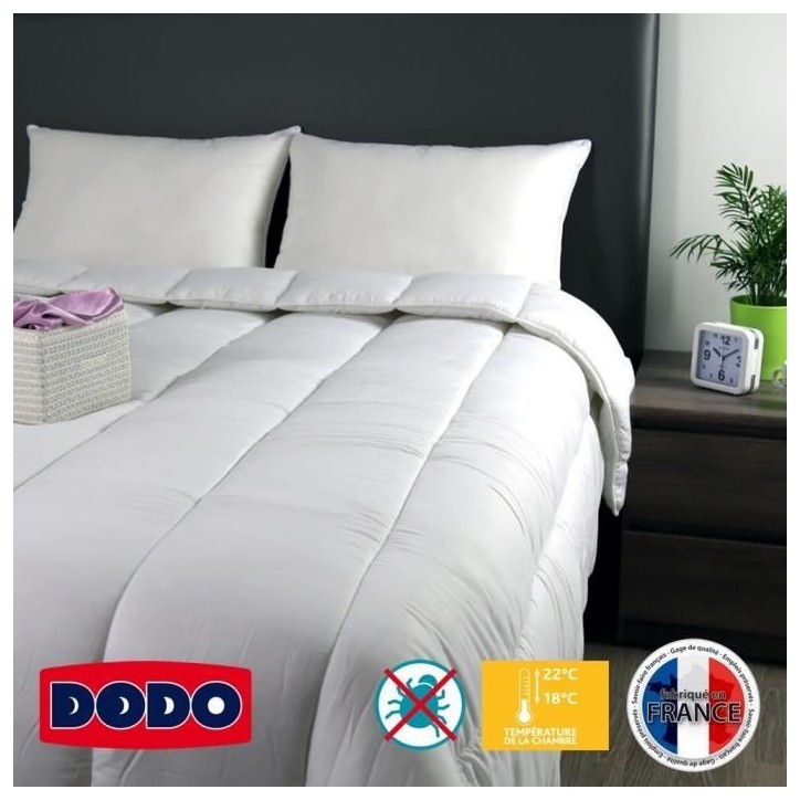 DODO Couette tempérée 350gr/m² BELLE NUIT 200x200cm DODO Couette tempérée 350gr/m² BELLE NUIT 200x200cm