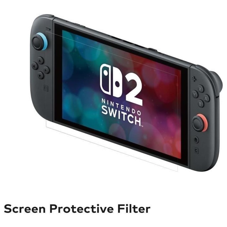 Protection d'écran verre trempé - HORI - Nintendo Switch 2 - Anti-bulle - Antichoc - Anti-rayures - 100 % transparent Protection d'écran verre trempé - HORI - Nintendo Switch 2 - Anti-bulle - Antichoc - Anti-rayures - 100 % transparent