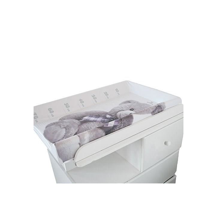 Plan a langer DOMIVA Little Bear - PVC - Matelas intégré - Blanc/Gris - 50 x 80 cm Plan a langer DOMIVA Little Bear - PVC - Matelas intégré - Blanc/Gris - 50 x 80 cm