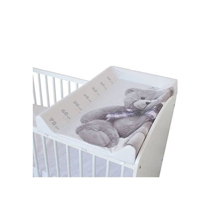 Plan a langer DOMIVA Little Bear - PVC - Matelas intégré - Blanc/Gris - 50 x 80 cm Plan a langer DOMIVA Little Bear - PVC - Matelas intégré - Blanc/Gris - 50 x 80 cm