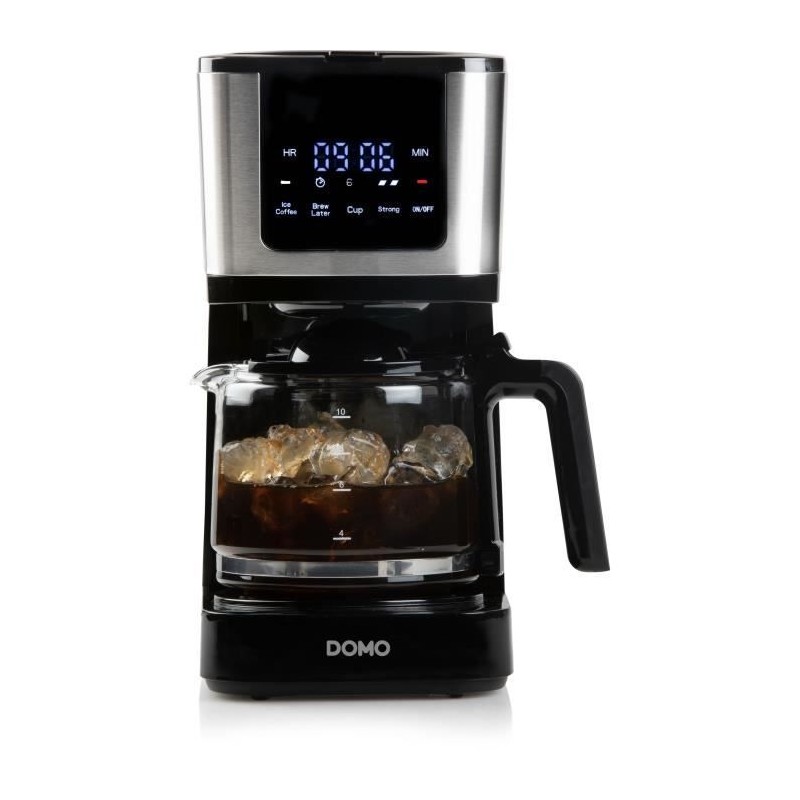Cafetiere filtre - DOMO - DO733K - 900 W - 4 a 10 tasses - Ecran LCD - Cafetiere filtre - DOMO - DO733K - 900 W - 4 a 10 tasses - Ecran LCD -