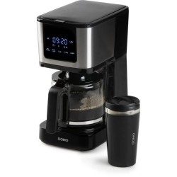Cafetiere filtre - DOMO - DO733K - 900 W - 4 a 10 tasses - Ecran LCD -