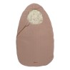 Nid d'ange réversible uni / motif Safari Rose Blush 0-3 mois