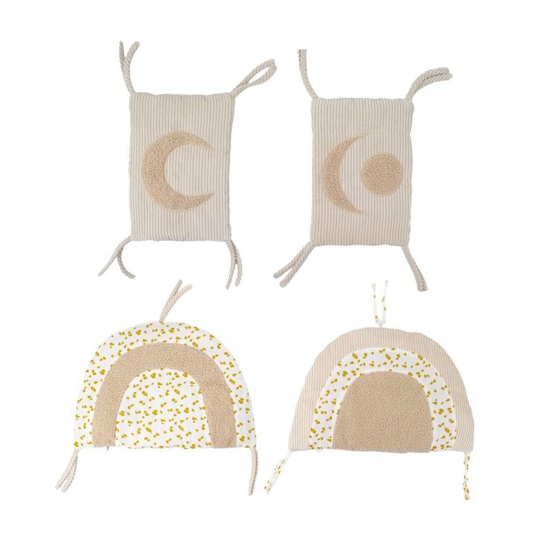 Tour de lit modulable bébé Lune Beige 49x29 cm Tour de lit modulable bébé Lune Beige 49x29 cm
