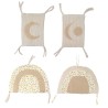 Tour de lit modulable bébé Lune Beige 49x29 cm