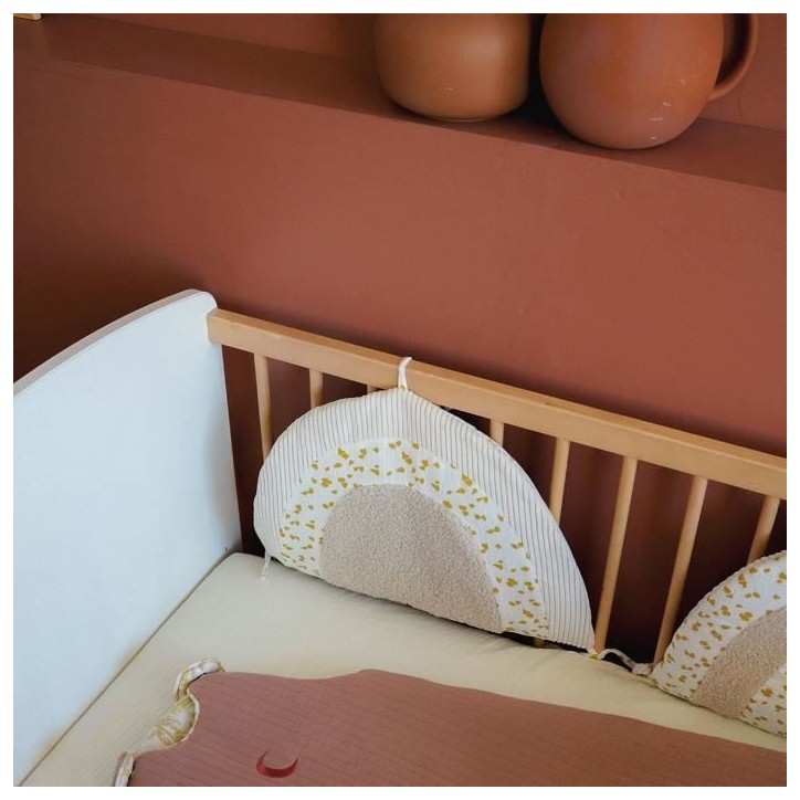 Tour de lit modulable bébé Lune Beige 49x29 cm Tour de lit modulable bébé Lune Beige 49x29 cm