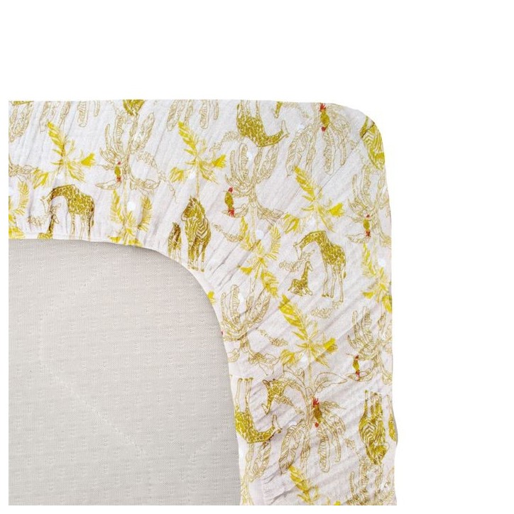 Drap housse jersey - DOMIVA - Honey Moon - 70 x 140 cm - Coton extensible - oeKO-TEX Drap housse jersey - DOMIVA - Honey Moon - 70 x 140 cm - Coton extensible - oeKO-TEX