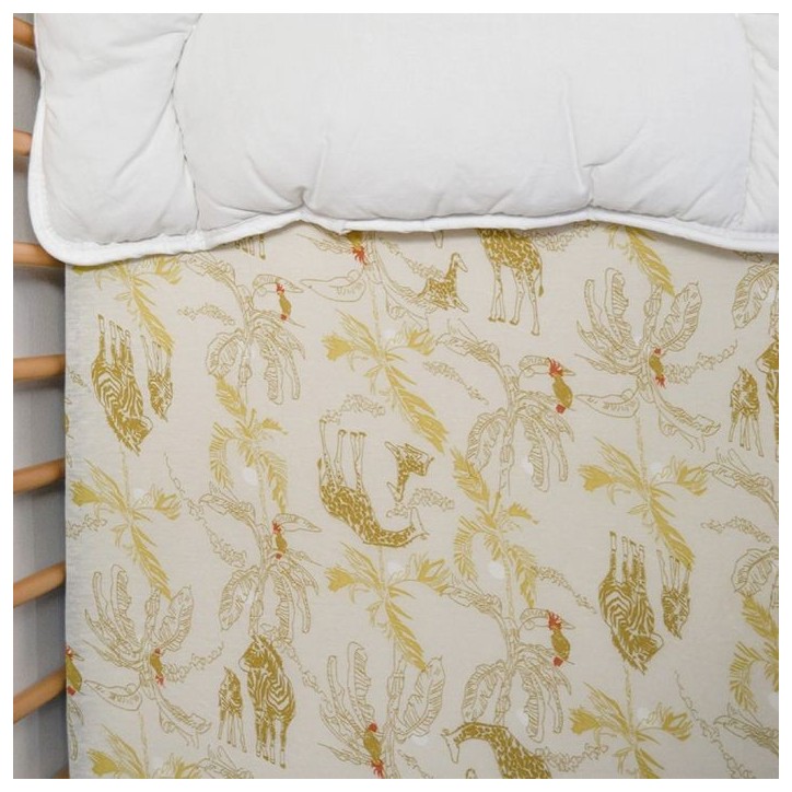 Drap housse jersey - DOMIVA - Honey Moon - 70 x 140 cm - Coton extensible - oeKO-TEX Drap housse jersey - DOMIVA - Honey Moon - 70 x 140 cm - Coton extensible - oeKO-TEX