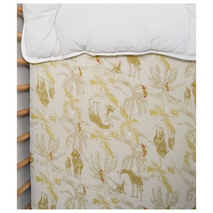 Drap housse jersey - DOMIVA - Honey Moon - 70 x 140 cm - Coton extensible - oeKO-TEX Drap housse jersey - DOMIVA - Honey Moon - 70 x 140 cm - Coton extensible - oeKO-TEX