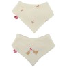 Lot de 2 bavoirs bandanas - DOMIVA - Maternity Love - Coton doux et ab