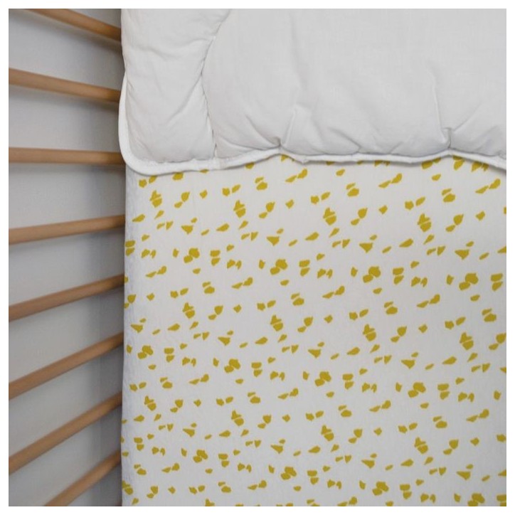 Drap housse jersey - DOMIVA - Savane - 60 x 120 cm - Coton extensible - oeKO-TEX Drap housse jersey - DOMIVA - Savane - 60 x 120 cm - Coton extensible - oeKO-TEX